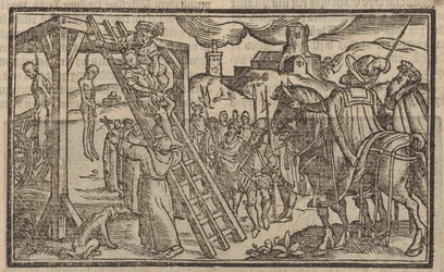 Der Dreifache Baum in Tyburn (Gravur)