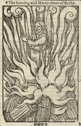 Das grausame Verbrennen und Martyrium von Kerby