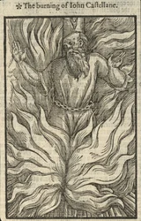 Die Verbrennung von John Castellane (Gravur)