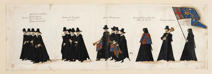 Der Trauerzug von Königin Elisabeth I. zur Westminster Abbey, 28. April 1603