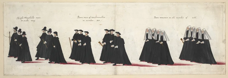 Der Trauerzug von Königin Elisabeth I. zur Westminster Abbey, 28. April 1603