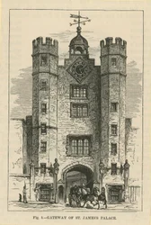 Das Tor des St Jamess Palace