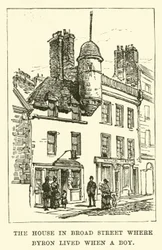 Das Haus in der Broad Street, in dem Byron als Junge lebte