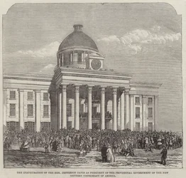 Die Amtseinführung des ehrenwerten Jefferson Davis