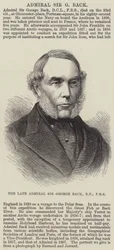 Der verstorbene Admiral Sir George Back, RN, FRS (Gravur)