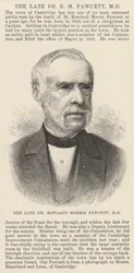 Der verstorbene Dr. Rowland Morris Fawcett, MD (Stich)