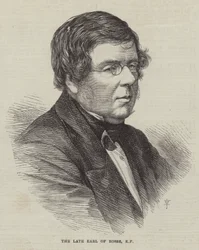 Der verstorbene Earl of Rosse, KP (Stich)