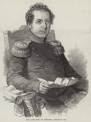 Der verstorbene König von Dänemark, Christian VIII.