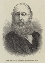 Der verstorbene Mr. Bromley-Davenport, MP (Gravur)