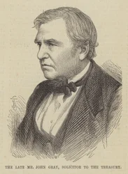 Der verstorbene Herr John Gray, Anwalt des Schatzamtes