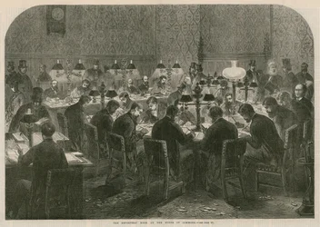 Der Reporterraum im House of Commons