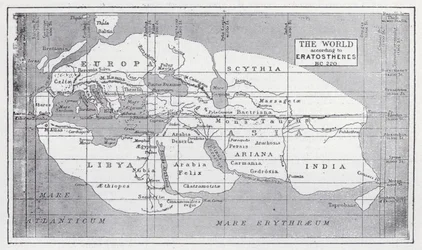 Die Welt nach Eratosthenes, 220 v. Chr.