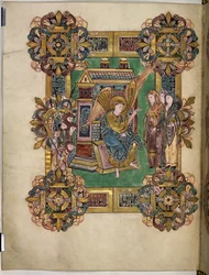 Die drei Marien am Grab, aus dem Benedictional von St. Æthelwold