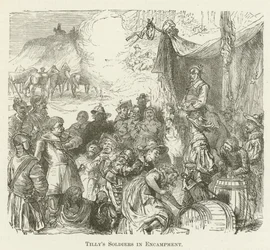 Tillys Soldaten im Lager