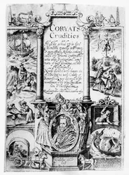 Titelseite von Coryats Crudities, veröffentlicht 1611
