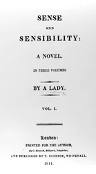 Titelseite zu Sense and Sensibility von Jane Austen, Erstausgabe, 1811