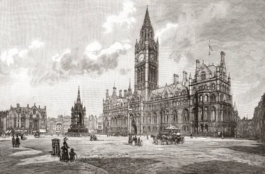 Rathaus, Albert Square, Manchester, aus 
