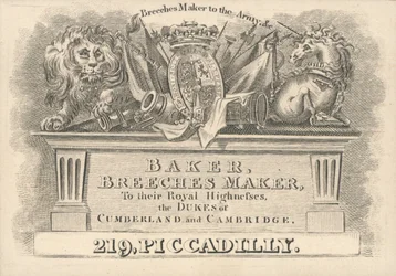 Visitenkarte, Baker, Hosenmacher