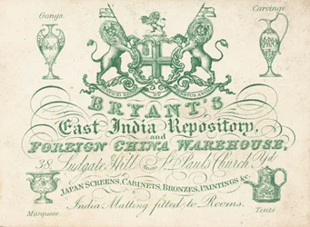 Handelskarte, Bryants East India Repository