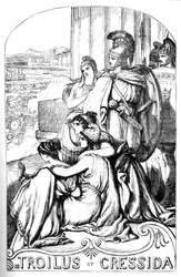 Troilus et Cressida - (Troilus und Cressida) - Illustration in „Gesammelte Werke von William Shakespeare“ 1866 - Die Illustrationen und die allgemeine Form dieser Ausgabe sind von Cassell