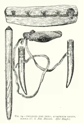 Zweihand-Feuerbohrer, Kuskokwim-Region, Alaska