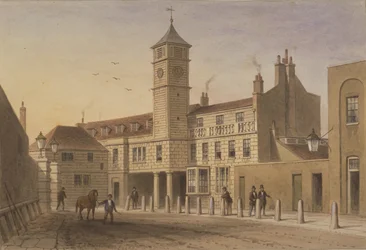 Ansicht von Bridge House in Bridge Yard, Tooley Street, 1846