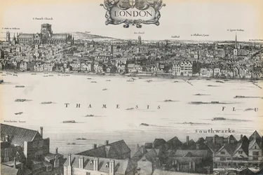 Ansicht von London von Wenceslaus Hollar, 1647