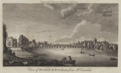 Ansicht von Putney und Fulham von Mr. Vannecks