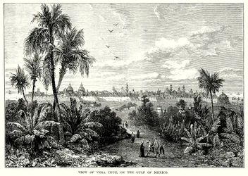 Blick auf Vera Cruz, am Golf von Mexiko