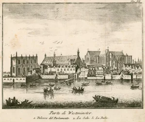 Ansicht des Westminster Palace, London