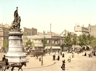 Blick auf eine französische Stadt