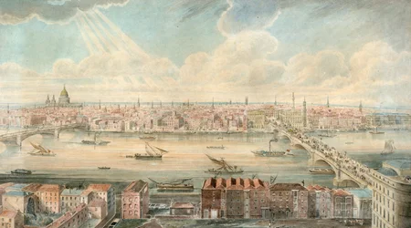 Ansicht der Themse von Süden des Flusses