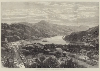 Besuch der Seefahrerprinzen in Ceylon, Blick auf Kandy