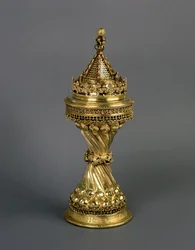 Warden Hills Salz, präsentiert dem New College, Oxford von Walter Hill, Warden von 1475-94, ca. 1475-94