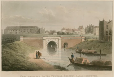 Westlicher Eingang zum Tunnel, Regents Canal, Islington, London