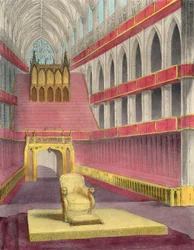 Westminster Abbey, eingerichtet für die Krönung von Königin Victoria