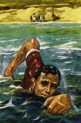 Wann immer möglich, schwamm Roosevelt, um seine Kraft wieder aufzubauen