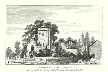 Willesden Kirche (Gravur)
