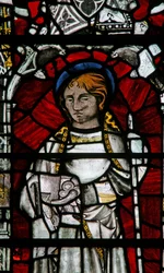 Fenster Ew, St. Margareta darstellend