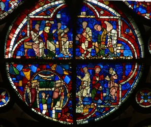 Fenster N Rose, neu eingesetzte Tafeln