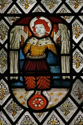 Fenster Na mit Darstellung der Engelshierarchie: Seraphim