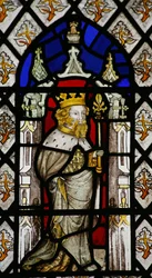 Fenster Sa mit Darstellung von Eduard dem Bekenner (oder Eduard III?)