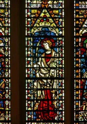 Fenster Ww, den heiligen Johannes darstellend