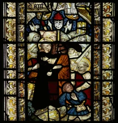Fenster, das den Verrat des Judas darstellt