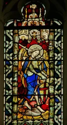 Fenster mit Darstellung von St. Michael