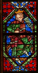 Fenster, das eine genealogische Figur zeigt: David
