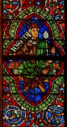 Fenster, das eine genealogische Figur zeigt: Joseph