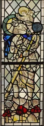 Fenster N3 mit St. Christophorus