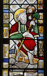 Fenster n5 mit Darstellung von St. Christophorus