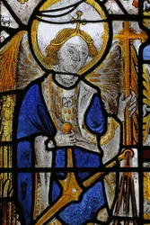 Fenster Nr. 5, Darstellung des Heiligen Michael